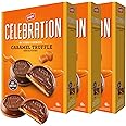 Leclerc Celebration Butter Cookies with Caramel Truffle and Milk Chocolate Chocolate - Premium Chocolate Cookies, A Canadian Classic, 3 Pack