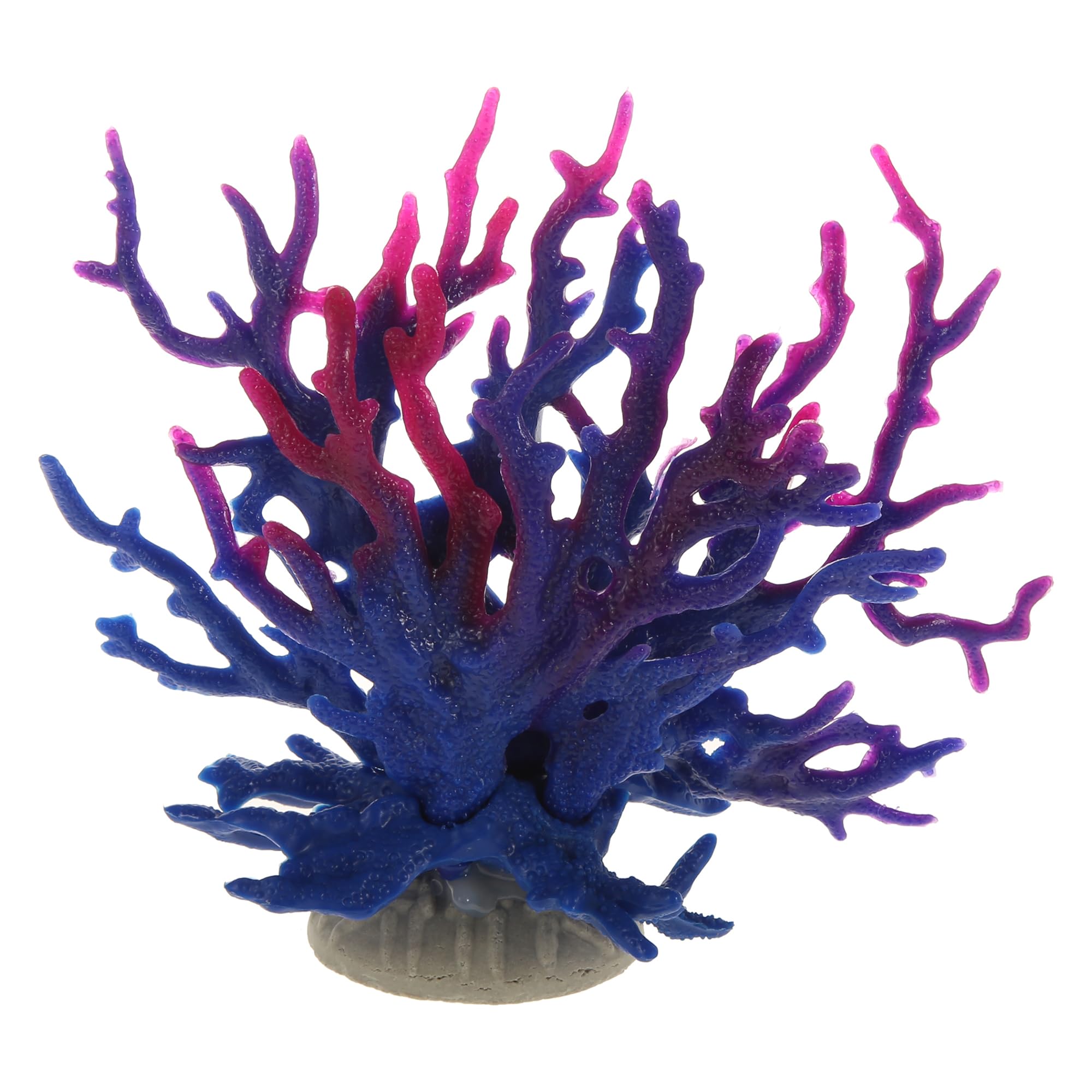 CAPASTEC Colorful Coral Reef Decor, Mini Faux Coral Decor for Aquarium Decorations, 6.5x5.83inch (Blue Purple)