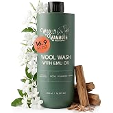 Woolly Mammoth Wool Wash, Wool Laundry Detergent, 16.9oz, Up to 60 Loads | Emu Oil Conditioning Wool Detergent - Wool Soap - Wool Wash for Knitting Blocking - Hand/Machine Wash - Jasmine &amp; Sandalwood
