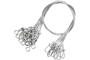 QISHUO Rigs Stainless Fishing Leader Steel High Strength Fishing Leader Saltwater Fishing Freshwater Wire Leaders Lures White Nickel