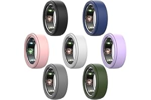 BOTOMALL 7 Pack Ring Cover Compatible for Oura Ring/Galaxy Ring,Soft Thin Flexible Silicone Oura Ring Gen 3 4 Cover/Samsung Galaxy Ring Cover Protector for Working Out Gym Men Women