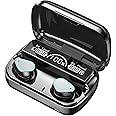 MOYAWSDGN Wireless Earbuds, Wireless Headphones, HiFi Stereo Deep Bass, Bluetooth 5.3 Touch Control Noise Reduction Headphones, Mini Ear Buds Mic in-Ear Headset IP7 Waterproof LED Display