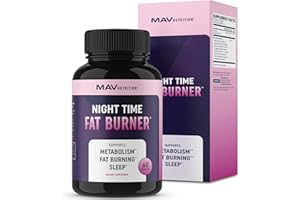 MAV NUTRITION Weight Loss Pills Night Time Fat Burner for Women & Men | Sleep Aid Diet Pills, Appetite Suppressant, Metabolism Boost, Carb Blocker; 60 Count