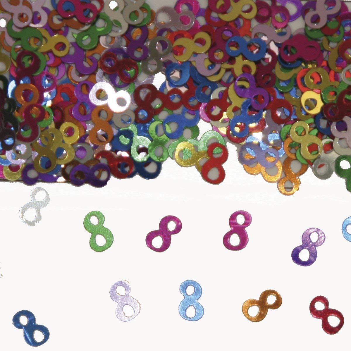 Folat - Party Confetti Number 8 - Multi colors