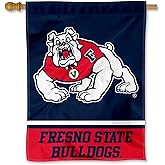Fresno State Bulldogs Wordmark Logo House Flag Banner