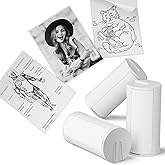 ETIKEZ Genuine Self-Adhesive Thermal Printer Stickers, Compatible with PM290C Mini Sticker Printer, Black on White, 54mmx3.2m Sticker Paper for Journal, Study, Photos, Note, 3 Rolls, White