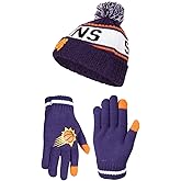 Ultra Game Youth NBA Official Super Soft Winter Beanie Knit Hat with Extra Warm Touch Screen Gloves