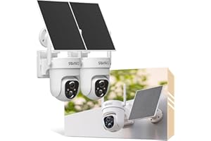 SOVMIKU Vicohome 2CQ4 2K AI Solar Security Camera Wireless Outdoor,Battery Powered Cam, Color Night Vision,Two Way Audio, Motion Detection, Easy to Setup,Audible Flashlight Siren 180 Days Exchange Policy