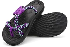 MEGNYA Women's flip Flops Sandals Arch Support, Comfortable Walking Sandals, Water Sandals Perfect for The Beach/Long Walks/Poolside
