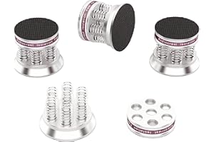 Tertullus 4 Pcs Speaker Isolation Feet 43mm×38.5mm Audio Shock Absorber Floor Protectors Dampening Pad Rubber Pads Anti-Vibration Pads for Turntable Amplifier DAC Subwoofer Audio Equipment