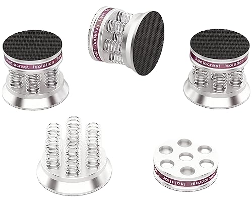 Tertullus Pcs Speaker Isolation Feet Audio Shock Absorber  Floor Protectors Dampening Pad Rubber Pads Anti-Vibration Pads for  Turntable