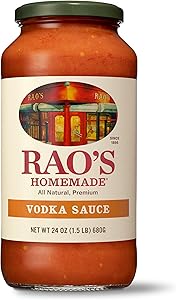 Rao's Homemade Vodka Sauce, 24 oz, Tomato Sauce, All Purpose, Keto Friendly Pasta Sauce, Premium Quality Tomatoes from Italy 