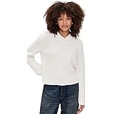 Vince Women's Ribbed Sailor Collar Sweater