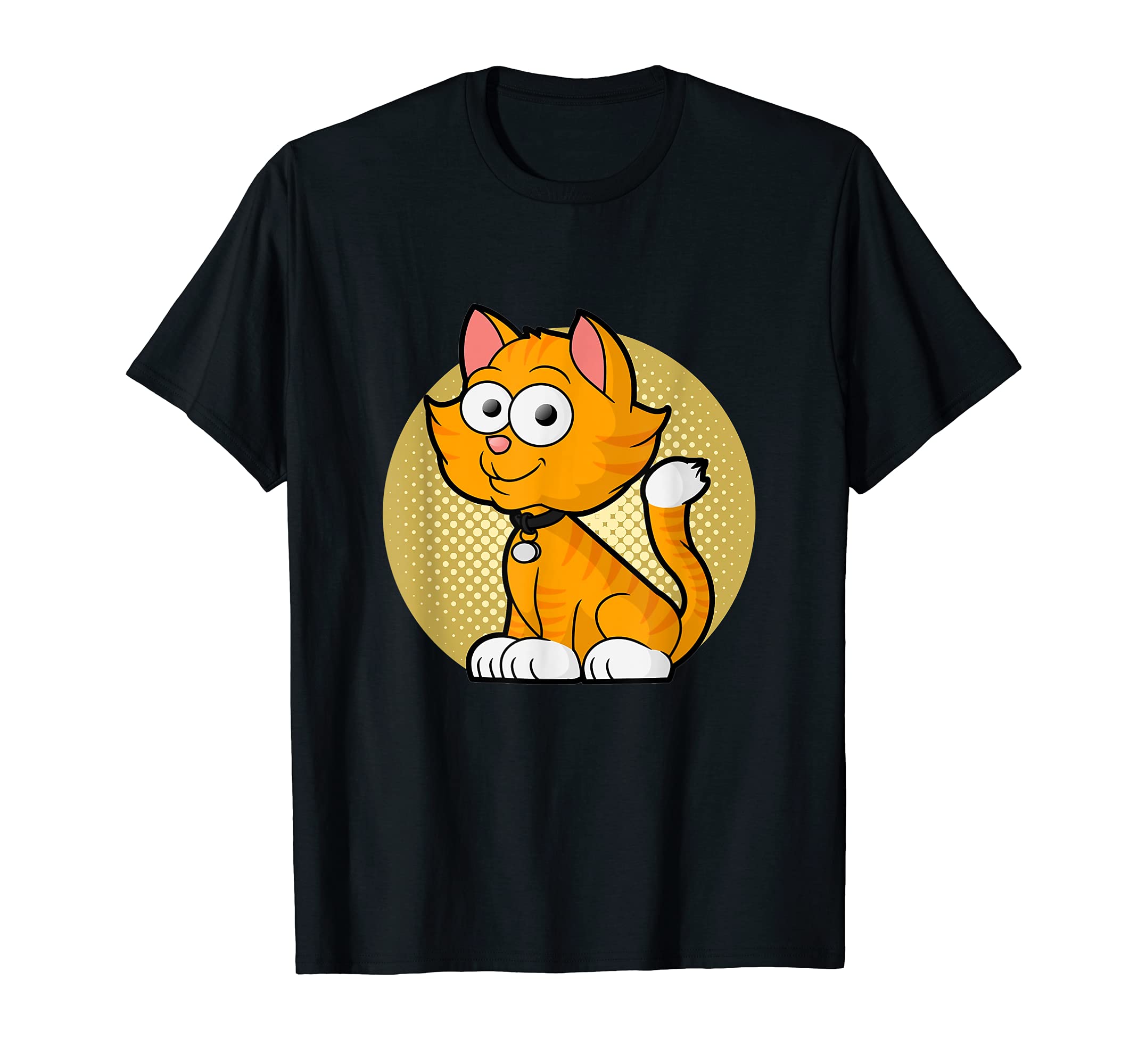 Golden kitten pets cat lover house tiger T-Shirt