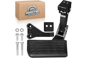 PROREFINE 75306-01A Upgraded Rear Bed Step Retractable Bumper Step Compatible with Dodge Ram 1500 2009-2018 Ram 2500 3500 2010-2018 Folding Truck Tailgate Step
