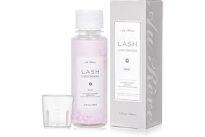 AuReve Eyelash Cleanser Concentrate 100ml Lash Extension Shampoo Oil-Free Eyelash Extension Shampoo with Salon Home Care -Makes 20 Bottles 60ml Lash Shampoo, Rose