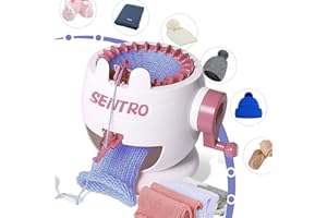 FYGAIN SENTRO Knitting Machine, 22 Needles Knitting Machines for Kids, Crochet Knitting Machine Kit for Sock/Hat/Pumpkin