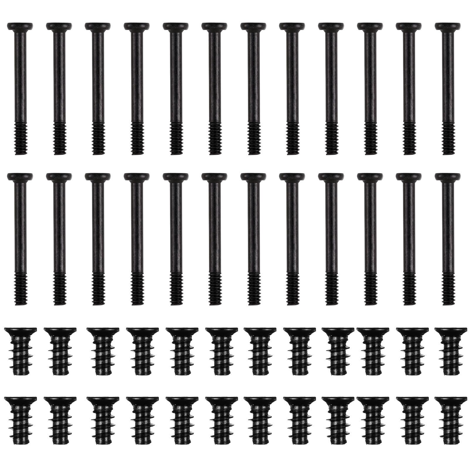 Balacoo 60pcs Computer Case Fan Screws M5x10mm PC Case Cooling Cooler Fan Mount Screws Black