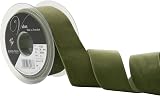 Berisfords Velvet Ribbon Moss 102 x 36 x 102 cm Nylon Washable 40