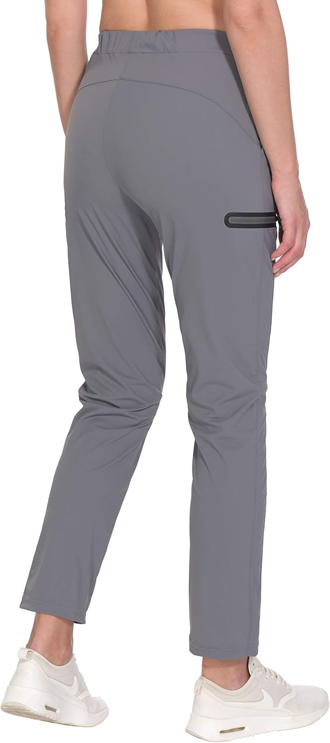 Little Donkey Andy Women's Ultra-Stretch Quick Dry Lightweight Ankle Pants Drawstring Active Travel Hiking : Clothing