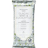 Beekman 1802 Glacial Mint & Eucalyptus Face Wipes - 30-Count - Scented - Cleanses, Nourishes & Hydrates - With Goat Milk, Aloe Vera - Good for Sensitive Skin - Cruelty Free