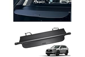 SNOWAMORE - Upgraded Cargo Cover for Honda CRV CR-V 2023-2026 (with Extra Flap), Retractable Rear Trunk Luggage Cover, Carbon