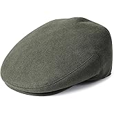 JANGOUL Men Wool Blend Ivy Newsboy Cap Tweed Gatsby Cabbie Flat Hat
