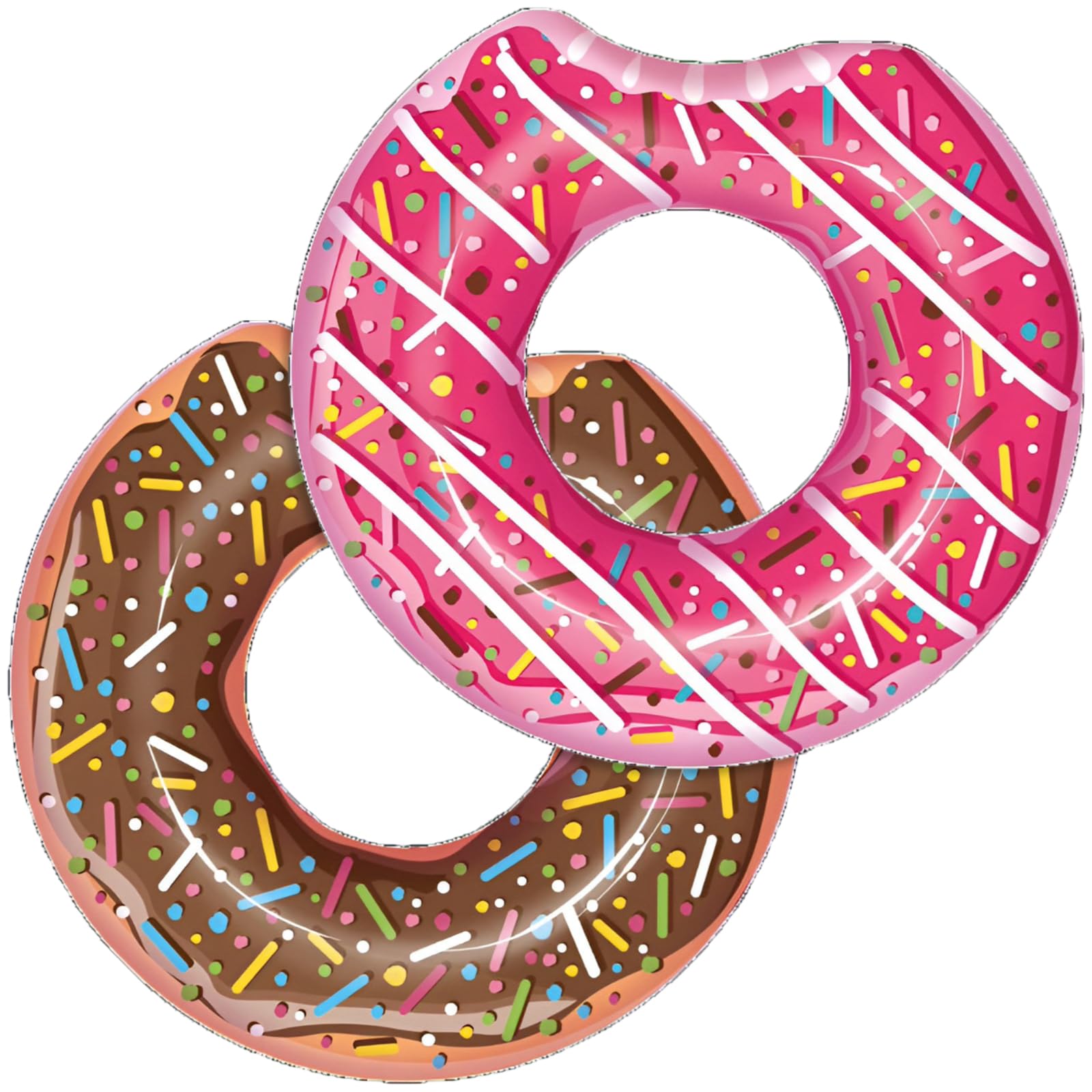 Lunriwis Pool Inflatables, Durable PVC Swimming Ring, Summer Pool Float, Summer Water Fun Beach Party Pool Toys for Kids Swimming Floating Activities