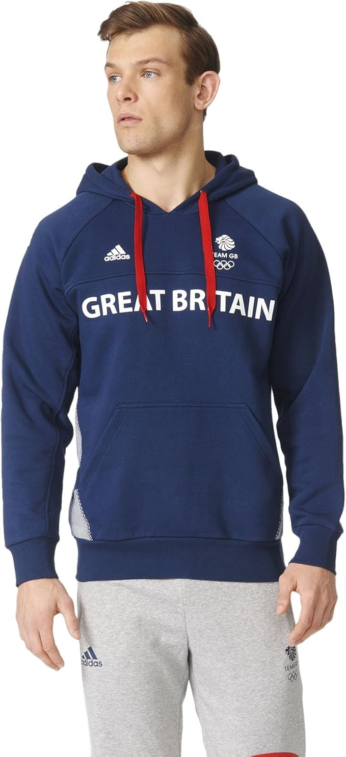 adidas Team GB Official Supporters Product Hoodie Design On Back Mens