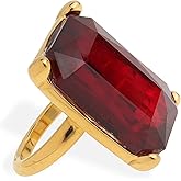 Frigotine Gold Exaggerated Emerald CZ Crystal Rings for Women, Statement Costume Jewelry Gift