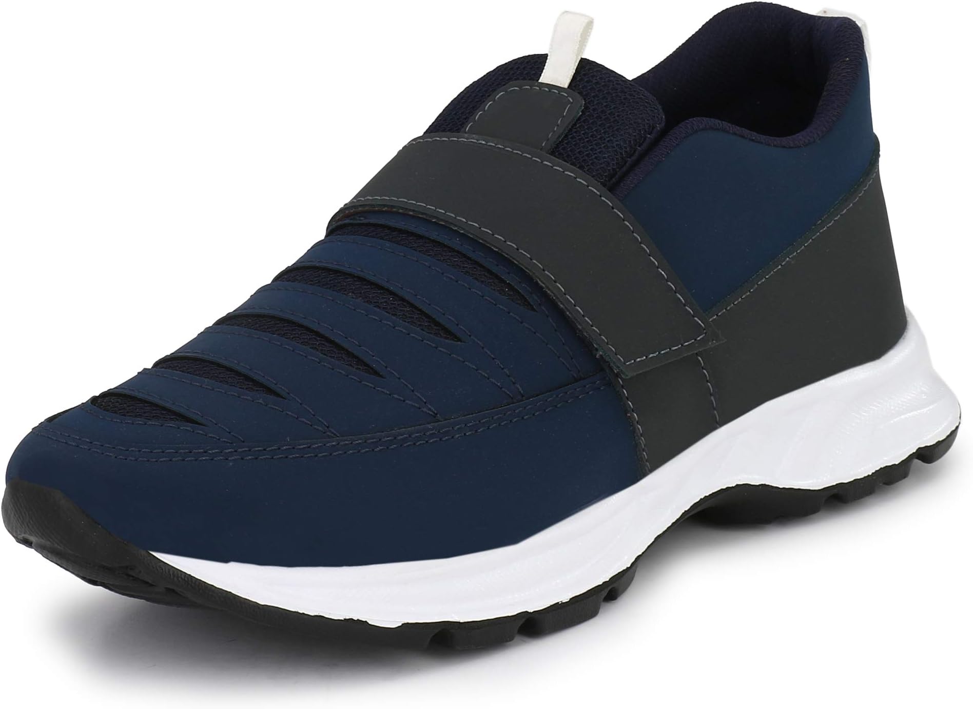 WOODBAY Navy Superfit Mesh Running Shoes