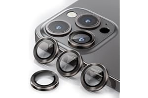 WSKEN [3+1] for iPhone 13 Pro Max (6.7 inch)/ iPhone 13 Pro (6.1 inch) Camera Lens Protector,Anti Scrach HD Tempered Metal Glass Camera Screen Protector Shockproof Cover Film,Graphite
