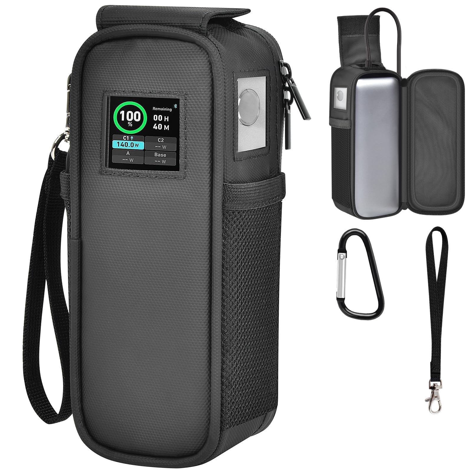 Photo 1 of ***carrying case only*********Case Compatible with Anker Prime 27,650mah Power Bank 250w, Laptop Phone Computer Battery Chargers Travel Carrying Holder for Anker 737 Portable Charger Fast Charging &USB Cables, Adapters (Bag Only)