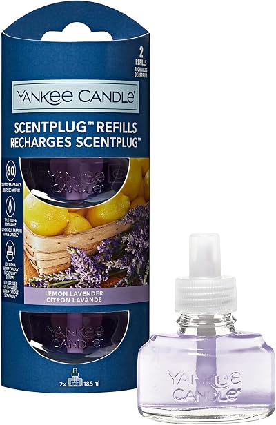 Yankee Candle ScentPlug Lemon Lavender Refills 2 Count 18.5 ml each
