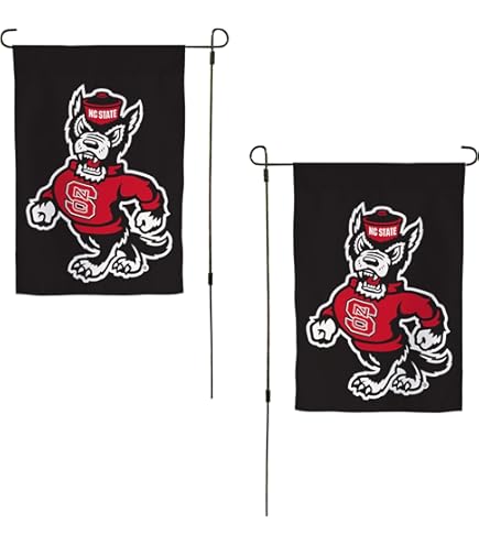 NC State Wolfpack Desert Cactus Garden Flag - 19x12 Inch Outdoor University Banner