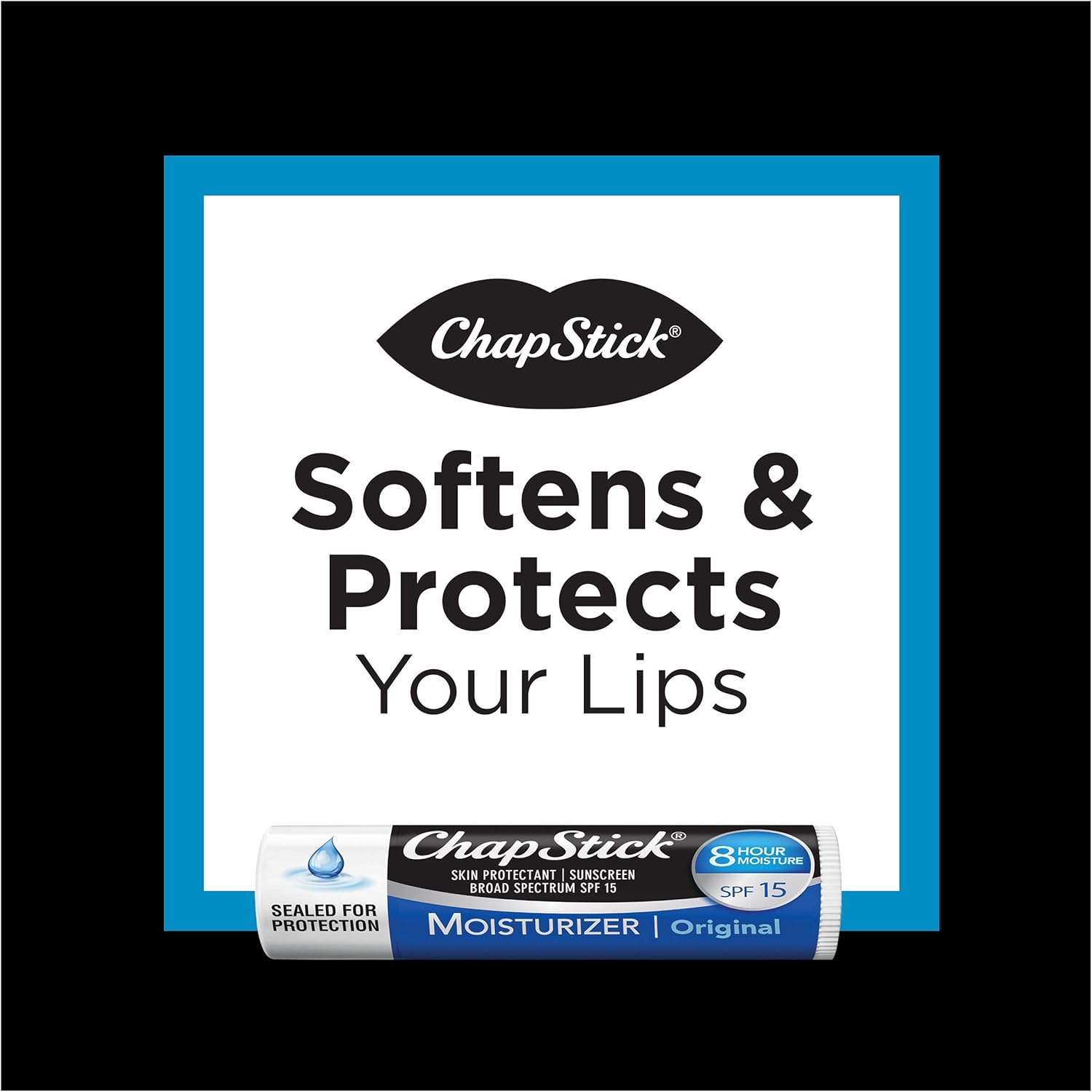 ChapStick Lip Moisturizer and Skin Protectant (Original Flavor, 1 Blister 3 Count) Lip Balm Tube, Sunscreen, SPF 15, 3 Count (Pack of 1): Health & Personal Care