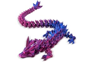 Mydethun 3D Printed Dragon Egg with Dragon Inside - Unique Executive Toy for Office Decor and Kids' Concentration for Dragon Lovers, (Purple Dragon)