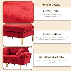 Wrofly U-Shaped Sectional Sofa Couch, 114" Comfy