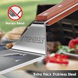 Steven-Bull S 7 in 1 BBQ Spatula with Scraper 17 Inch Heavy Duty Grilling Tool view 2