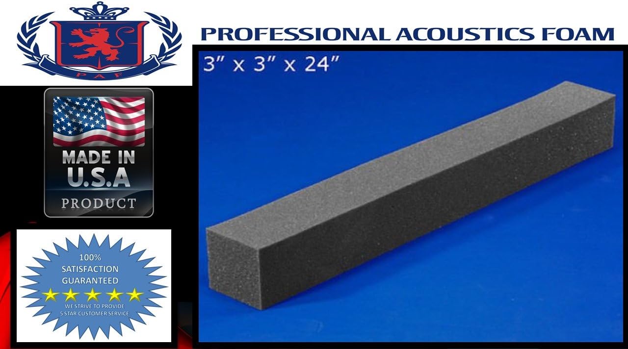 Acoustic Foam provides better soundproofing Prime Condition. use in recording studios, control rooms, Offices home studios, StudiProfessional Acoustic Foam Corner Blocks 3 X 3 X 24 1 Pack of 16 Pieces