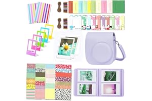 Leebotree Instant Mini 12 Camera Accessories Compatible with Fujifilm Instax Mini 12 Camera Include Case/Album/Wall Hang Fram