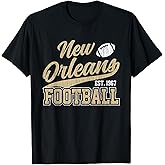 New Orleans Distressed Football Team Fan Sports T-Shirt
