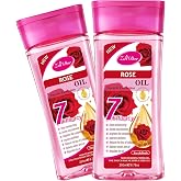 ZAIDOC 2 Packs Rose Body Oil for Dry Skin, Hydrating Rose Massage Oil for Face and Body, Daily Nourishing Skin Care Oil Moisturizer for Smooth Skin, 6.76 fl oz*2