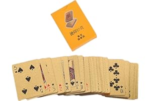 Golden Playing Cards Portable Travel Game Card Practical Party Family Gatherings Outdoor Travel Party Playing Card
