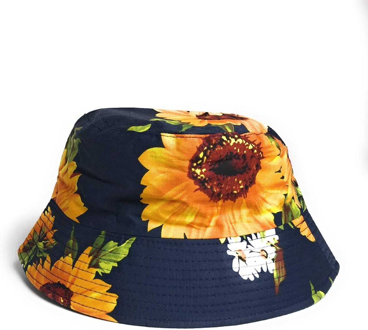 KGM Reversible Designer Sunflower Pattern Bucket hat Holiday Festival