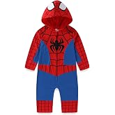 Marvel Spider-Man Boys Cosplay Hooded Coverall for Infant to Toddler