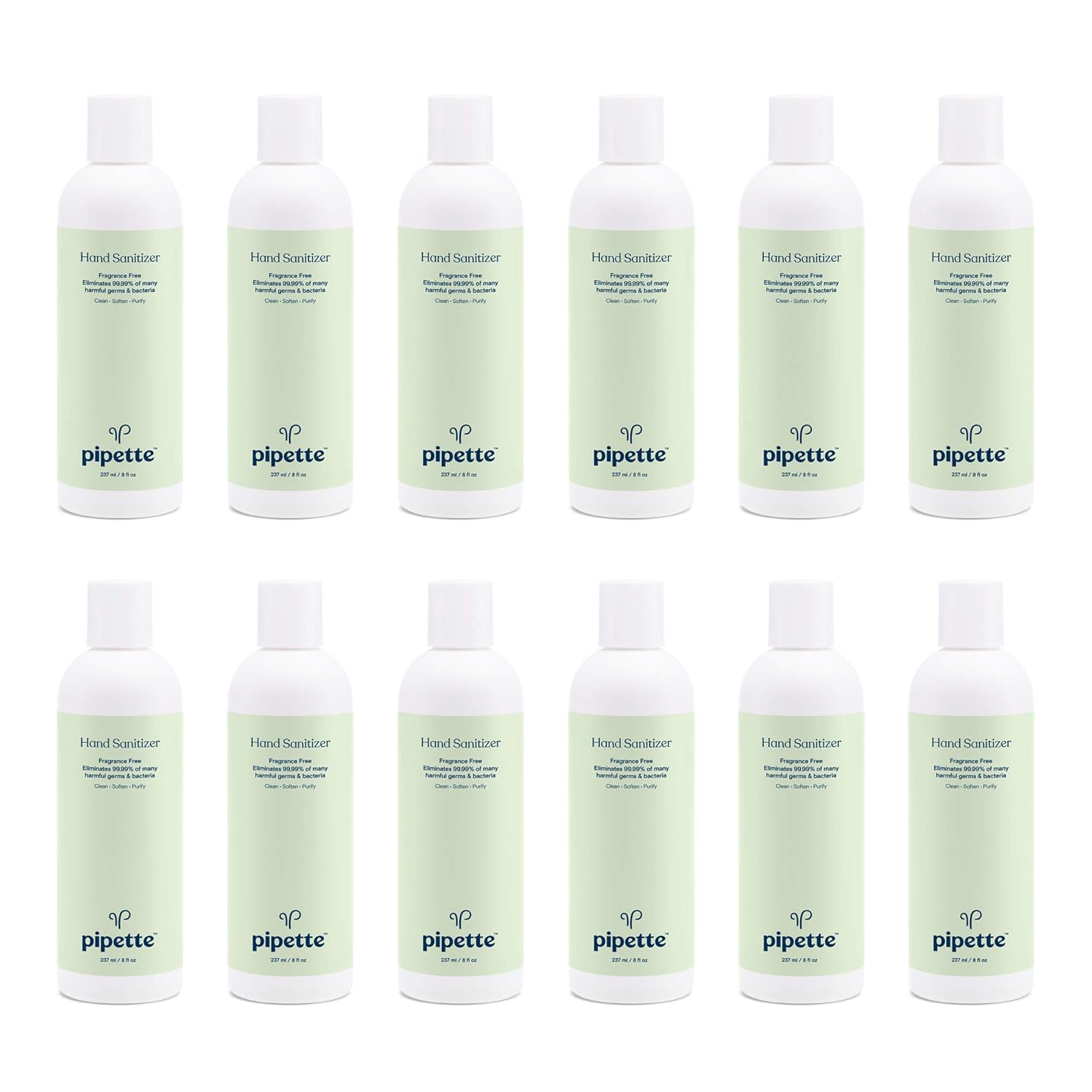 Pipette Hand Sanitizer No Rinse PlantDerived 100 Squalane (8fl oz