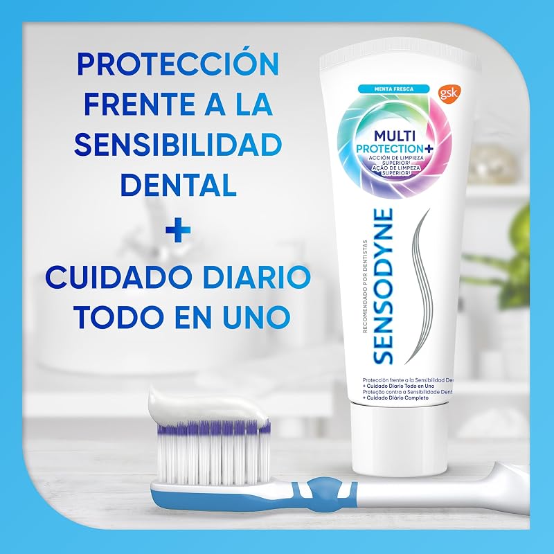 Multiprotección Pasta Dental Sensibilidad, Menta, Pack 4x75 ml