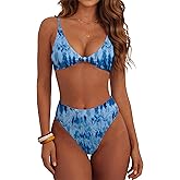 ANRABESS Bikini Sets for Women V Neck Knot Front Two Piece Swimsuits Bathing Suit 2026 Summer Beach Sexy Swimwear
