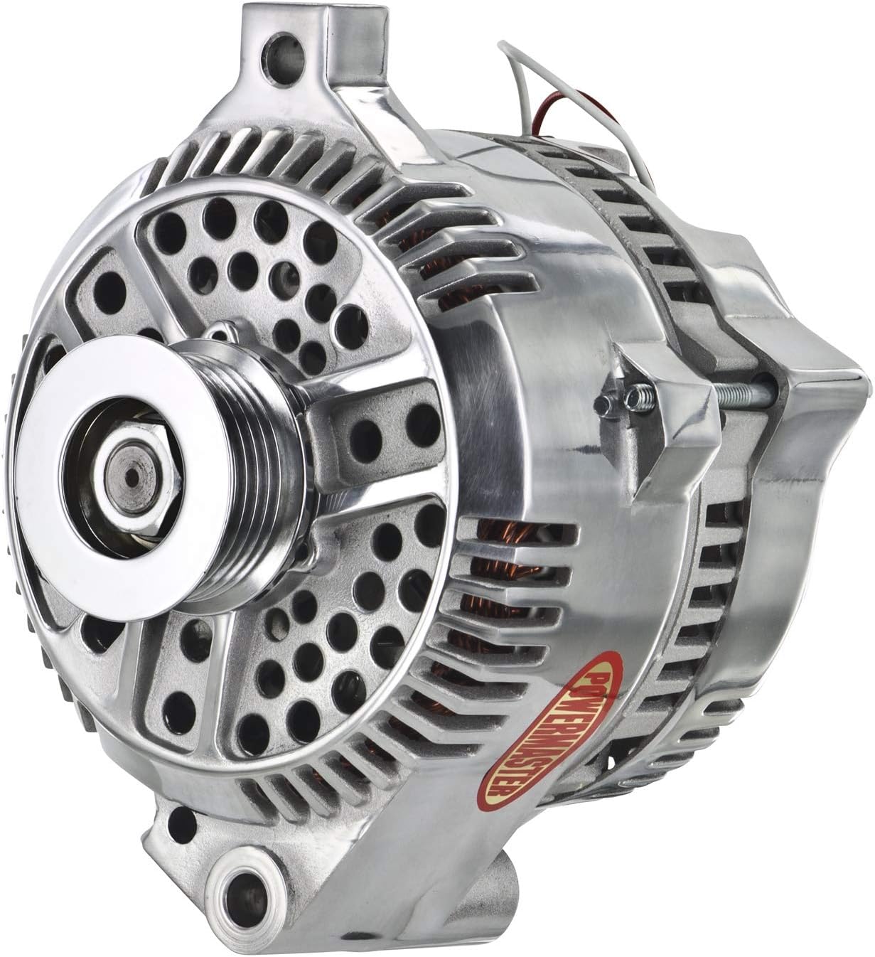 Powermaster Performance 677711 Polish Alternator (3G 200A 6 Groove Pulley Large Frame Mating 1 Wire)